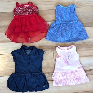American Girl Doll Dress Lot 4 Dresses